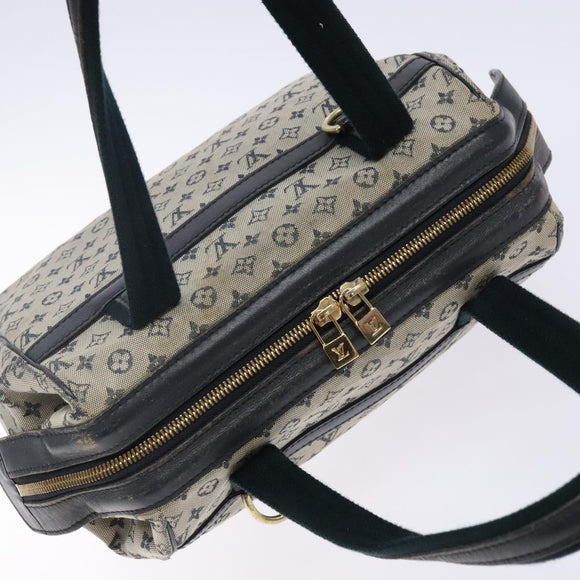 LOUIS VUITTON Monogram Mini Josephine PM Hand Bag Blue M92049 LV Auth 140953