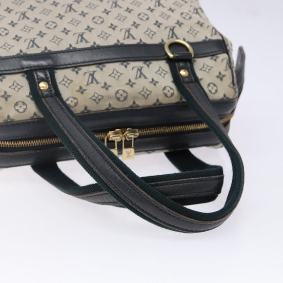 LOUIS VUITTON Monogram Mini Josephine PM Hand Bag Blue M92049 LV Auth 140953