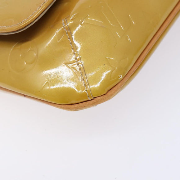 LOUIS VUITTON Monogram Vernis Thompson Street Bag Beige M91301 LV Auth 140954