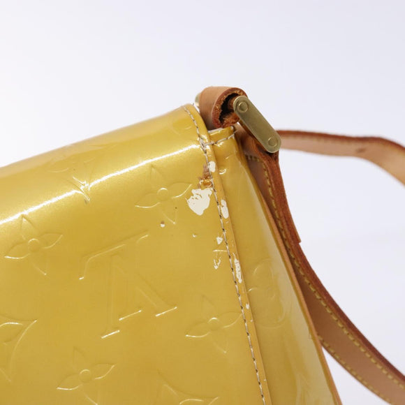 LOUIS VUITTON Monogram Vernis Thompson Street Bag Beige M91301 LV Auth 140954