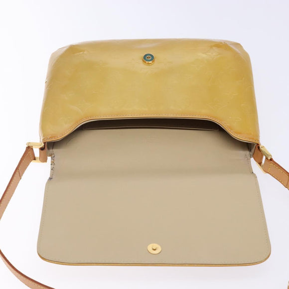 LOUIS VUITTON Monogram Vernis Thompson Street Bag Beige M91301 LV Auth 140954