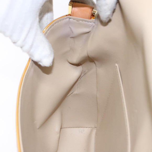 LOUIS VUITTON Monogram Vernis Thompson Street Bag Beige M91301 LV Auth 140954