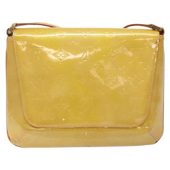 LOUIS VUITTON Monogram Vernis Thompson Street Bag Beige M91301 LV Auth 140954