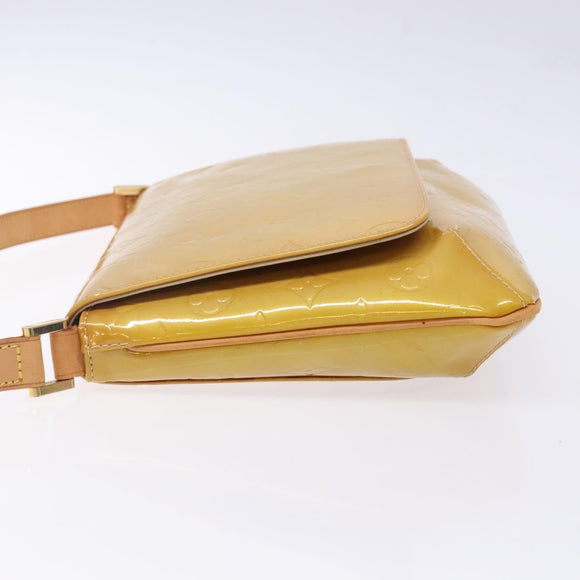 LOUIS VUITTON Monogram Vernis Thompson Street Bag Beige M91301 LV Auth 140954