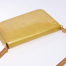 LOUIS VUITTON Monogram Vernis Thompson Street Bag Beige M91301 LV Auth 140954-6