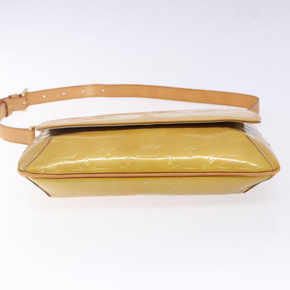 LOUIS VUITTON Monogram Vernis Thompson Street Bag Beige M91301 LV Auth 140954