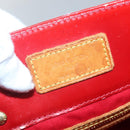 LOUIS VUITTON Monogram Vernis Reade MM Hand Bag Red Rouge M91086 LV Auth 140955-10