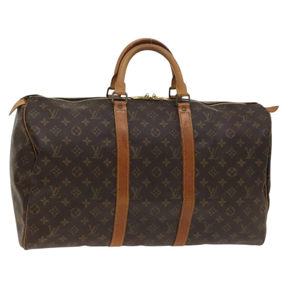 LOUIS VUITTON Monogram Keepall 50 Boston Bag M41426 LV Auth 140961
