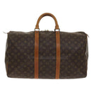 LOUIS VUITTON Monogram Keepall 50 Boston Bag M41426 LV Auth 140961-3