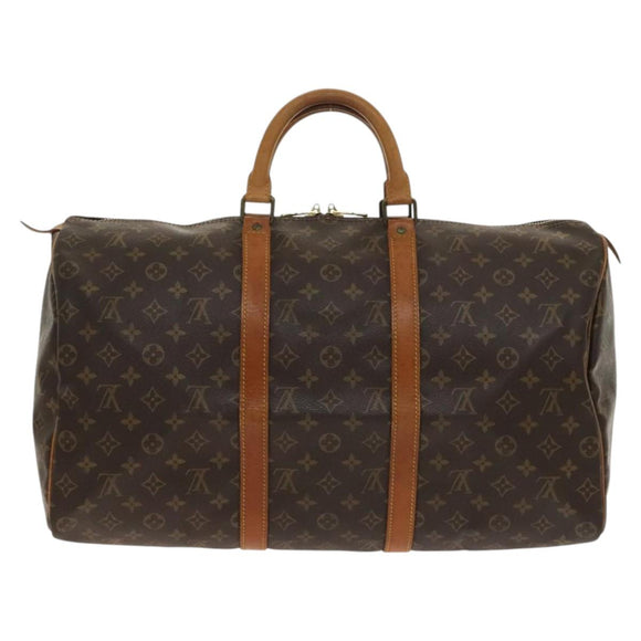 LOUIS VUITTON Monogram Keepall 50 Boston Bag M41426 LV Auth 140961