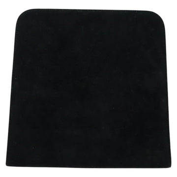 Salvatore Ferragamo Gancini Chain Shoulder Bag Suede Black Gold Auth 140965 - 0