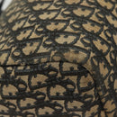 Christian Dior Trotter Canvas Boston Bag Navy Gold Auth 140966-16