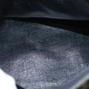 Christian Dior Trotter Canvas Boston Bag Navy Gold Auth 140966-12