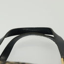 Christian Dior Trotter Canvas Boston Bag Navy Gold Auth 140966-14