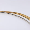 CARTIER Trinity Hand Bag Leather Metal Bordeaux Gold Silver Auth 140969-9