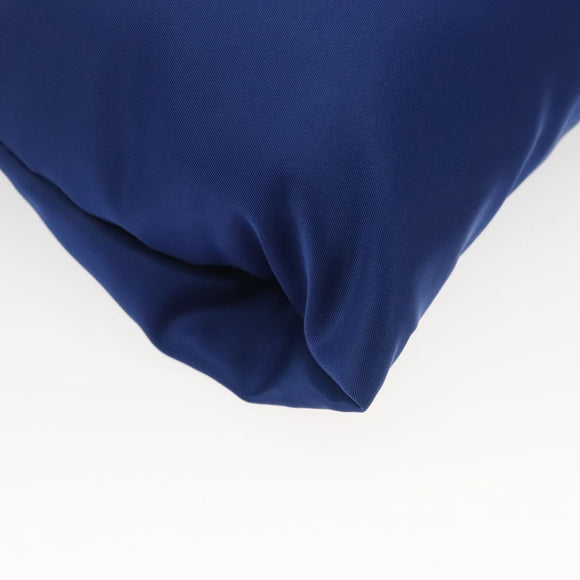 PRADA Shoulder Bag Nylon Blue Silver Auth 140970