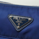 PRADA Shoulder Bag Nylon Blue Silver Auth 140970-17