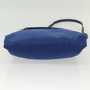 PRADA Shoulder Bag Nylon Blue Silver Auth 140970-5