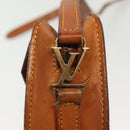 LOUIS VUITTON Nomad leather Jeune Fille PM Shoulder Bag Beige LV Auth 140977-10