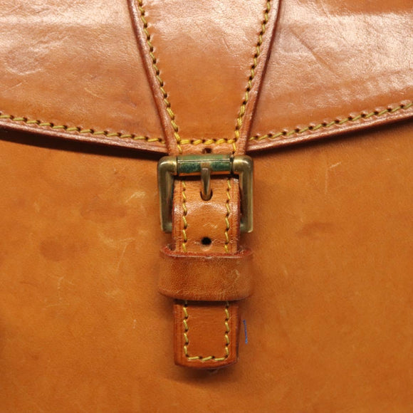 LOUIS VUITTON Nomad leather Jeune Fille PM Shoulder Bag Beige LV Auth 140977