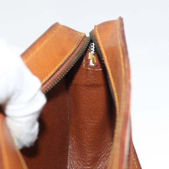 LOUIS VUITTON Nomad leather Jeune Fille PM Shoulder Bag Beige LV Auth 140977