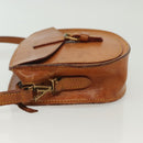 LOUIS VUITTON Nomad leather Jeune Fille PM Shoulder Bag Beige LV Auth 140977-4