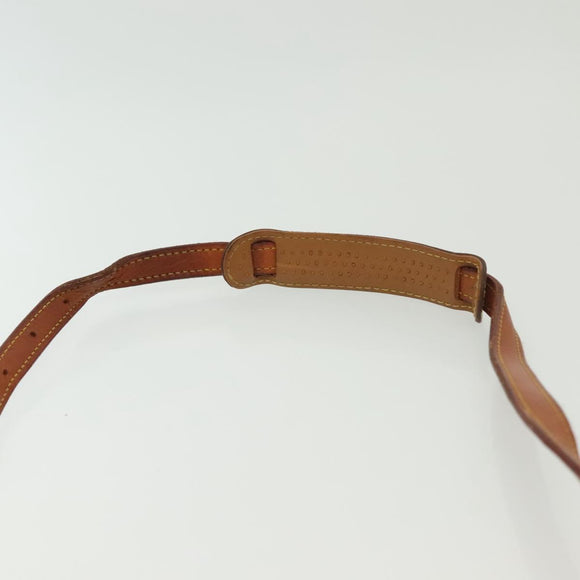 LOUIS VUITTON Nomad leather Jeune Fille PM Shoulder Bag Beige LV Auth 140977