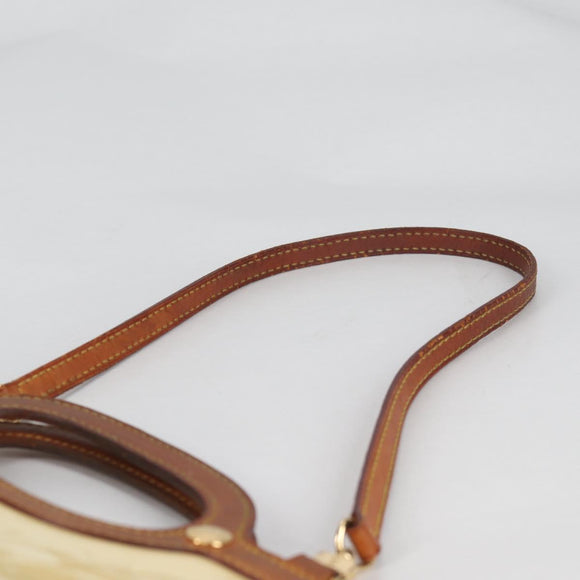 LOUIS VUITTON Monogram Vernis Roxbury Drive Hand Bag Perle M91374 Auth 140981