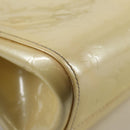 LOUIS VUITTON Monogram Vernis Roxbury Drive Hand Bag Perle M91374 Auth 140981-16