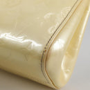 LOUIS VUITTON Monogram Vernis Roxbury Drive Hand Bag Perle M91374 Auth 140981-19