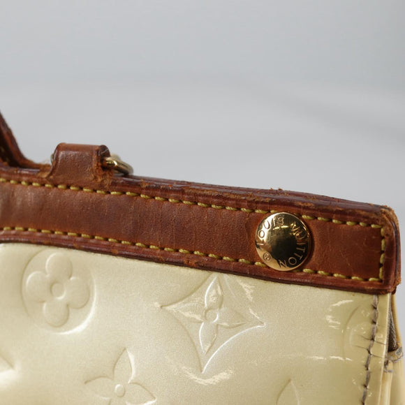 LOUIS VUITTON Monogram Vernis Roxbury Drive Hand Bag Perle M91374 Auth 140981