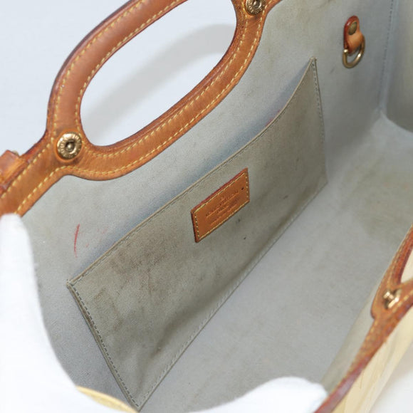 LOUIS VUITTON Monogram Vernis Roxbury Drive Hand Bag Perle M91374 Auth 140981