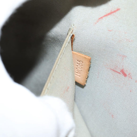 LOUIS VUITTON Monogram Vernis Roxbury Drive Hand Bag Perle M91374 Auth 140981