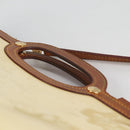 LOUIS VUITTON Monogram Vernis Roxbury Drive Hand Bag Perle M91374 Auth 140981-14