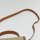 CELINE Macadam Canvas Hand Bag PVC 2way Beige Gold Auth 140987-15