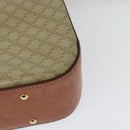 CELINE Macadam Canvas Hand Bag PVC 2way Beige Gold Auth 140987-18
