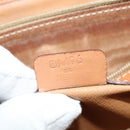 CELINE Macadam Canvas Hand Bag PVC 2way Beige Gold Auth 140987-12