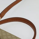 CELINE Macadam Canvas Hand Bag PVC 2way Beige Gold Auth 140987-14