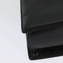 Salvatore Ferragamo Gancini Shoulder Bag Leather Black Gold Auth 140988-16