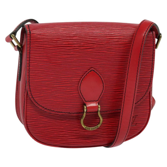 LOUIS VUITTON Epi Saint Cloud PM Shoulder Bag Red M52217 LV Auth 140991