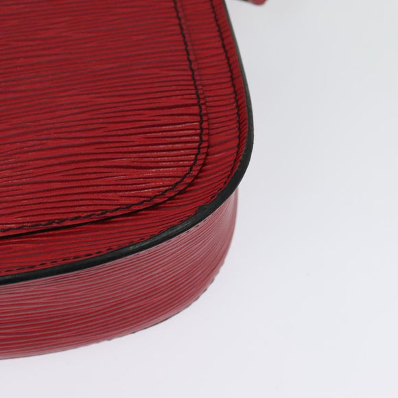 LOUIS VUITTON Epi Saint Cloud PM Shoulder Bag Red M52217 LV Auth 140991