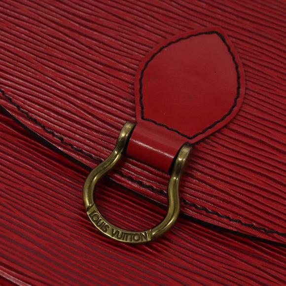 LOUIS VUITTON Epi Saint Cloud PM Shoulder Bag Red M52217 LV Auth 140991