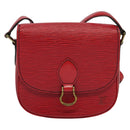 LOUIS VUITTON Epi Saint Cloud PM Shoulder Bag Red M52217 LV Auth 140991-13