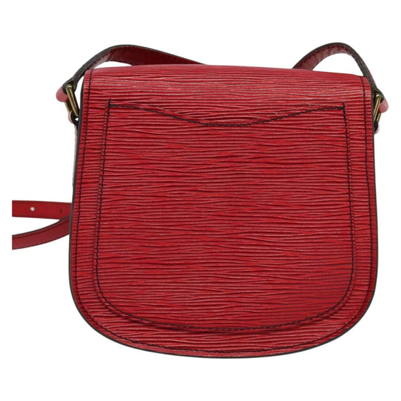 LOUIS VUITTON Epi Saint Cloud PM Shoulder Bag Red M52217 LV Auth 140991
