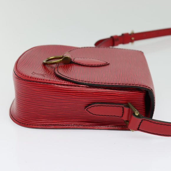 LOUIS VUITTON Epi Saint Cloud PM Shoulder Bag Red M52217 LV Auth 140991