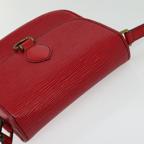 LOUIS VUITTON Epi Saint Cloud PM Shoulder Bag Red M52217 LV Auth 140991