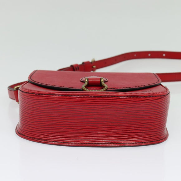 LOUIS VUITTON Epi Saint Cloud PM Shoulder Bag Red M52217 LV Auth 140991