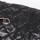 CHANEL Wild Stitch Chain Shoulder Bag Patent leather Black Silver CC Auth 140996-11