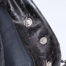 CHANEL Wild Stitch Chain Shoulder Bag Patent leather Black Silver CC Auth 140996-26