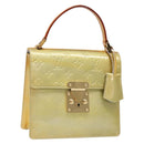 LOUIS VUITTON Monogram Vernis Spring Street Hand Bag Gris M91029 LV Auth 140998-1